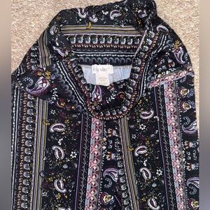 ShoSho Size Medium Women's Yoga Pants Flare Bottom Floral Pattern